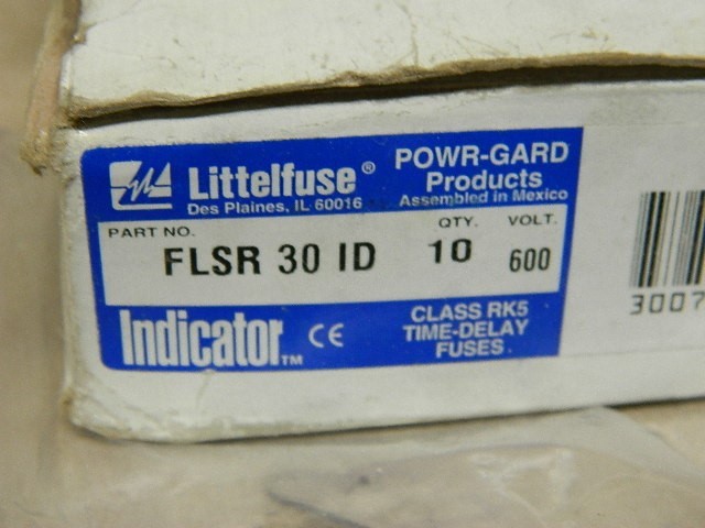 Littelfuse FLSR 30 ID Class RK5 Time-Delay Fuse 30A 600VAC 300VDC 13pcs NEW #3