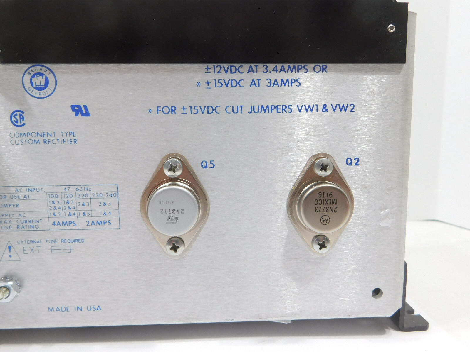 Westronics ZB10027001 Model DDS7800 Power Supply F/Temp /Monitor System