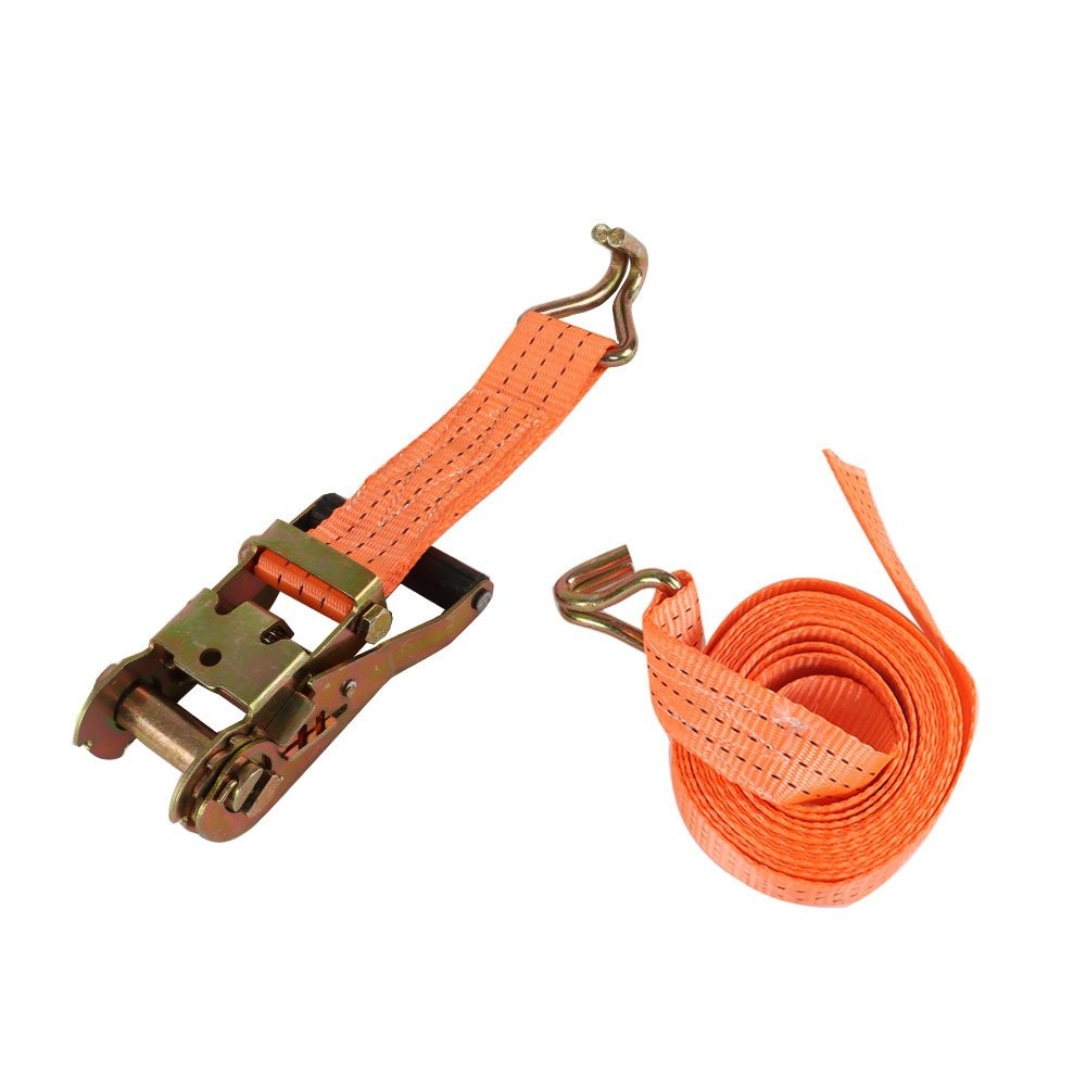 4 Set 1.5″ x 15′ Ratchet Straps 4000 lb J Hook Heavy Duty Tie Downs New