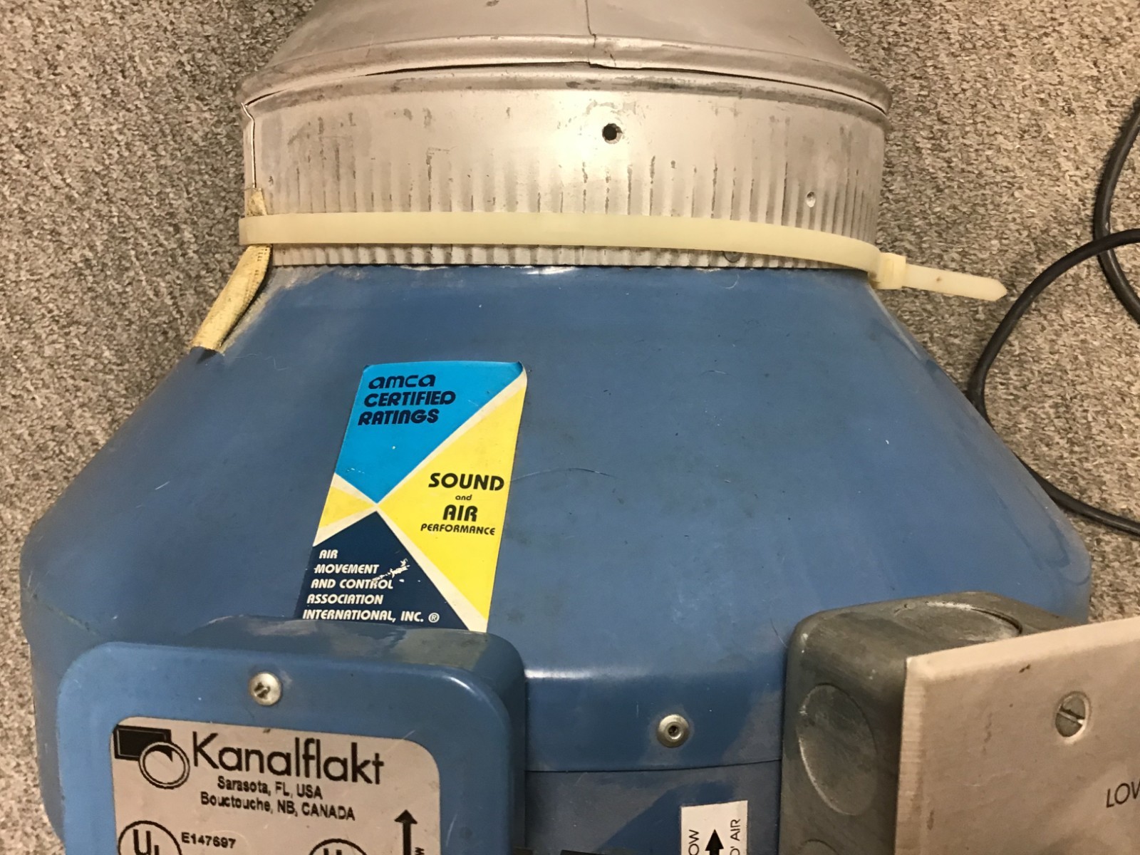 Kanalflakt K8 XL Exhaust Fan (USED)