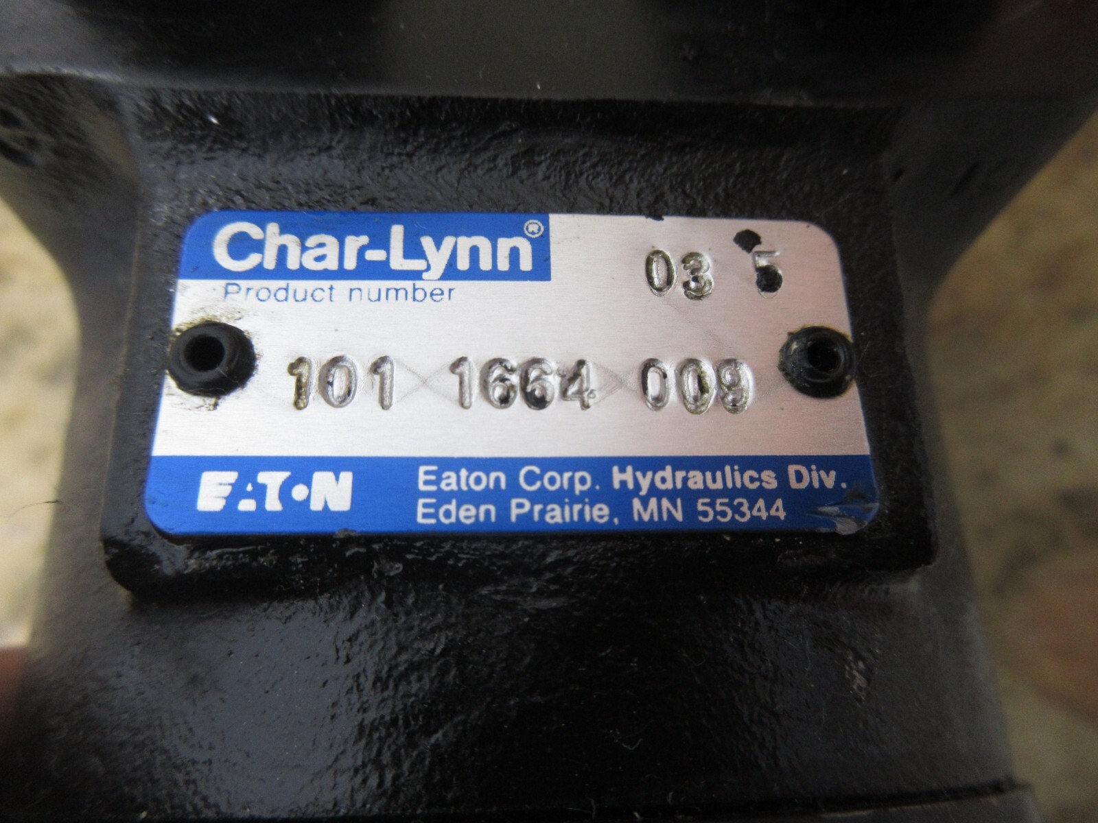 EATON CHAR-LYNN 101 1664 009 HIGH TORQUE GEROTOR SPOOL MOTOR