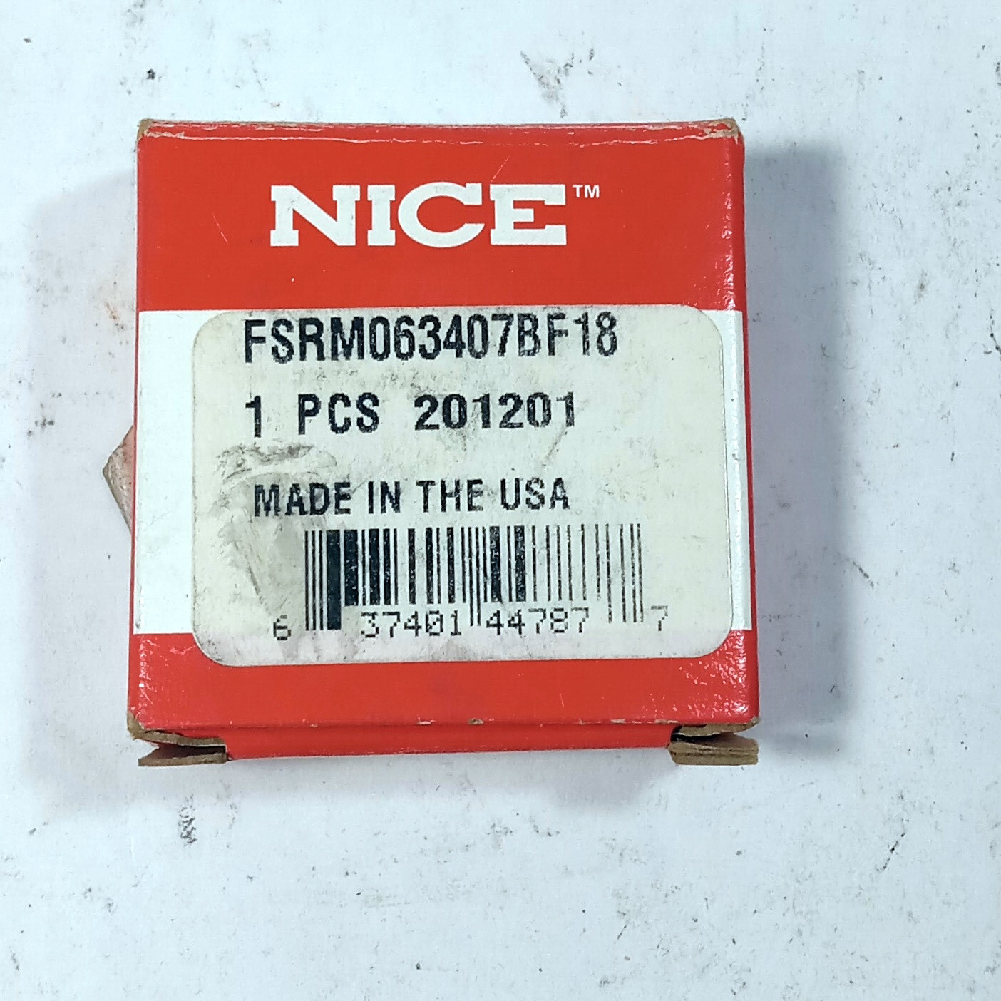 1 NEW NICE FSRM063407BF18 RADIAL BALL BEARING NIB ***MAKE OFFER***