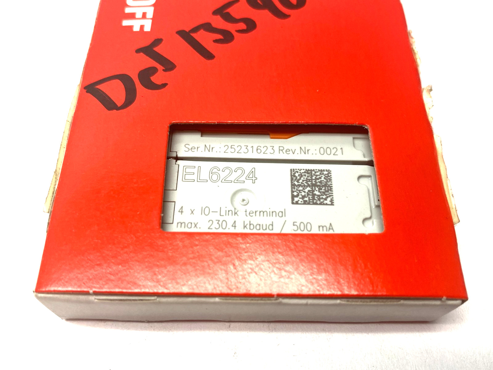 Beckhoff EL6224 EtherCAT 4-Channel Communication Interface Terminal I/O Link Mas