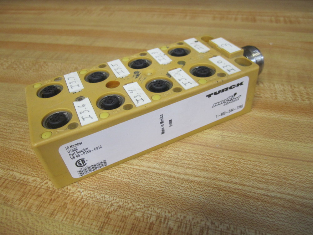 Turck VB 80-P7X9-CS12 8-Port Junction Box U7032