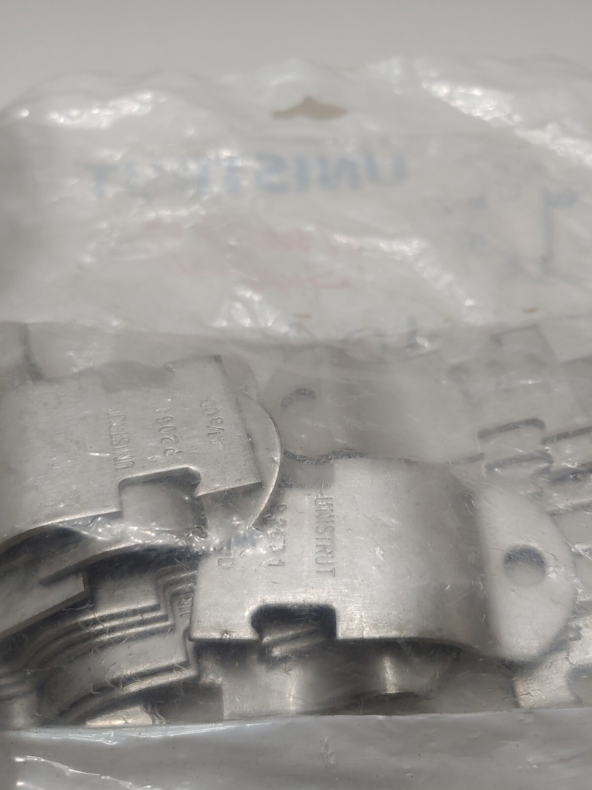 2 Bags Unistrut P2031 Pipe Clamps 1 1/8 OD Galvanized Bag of 10 Pair per bag