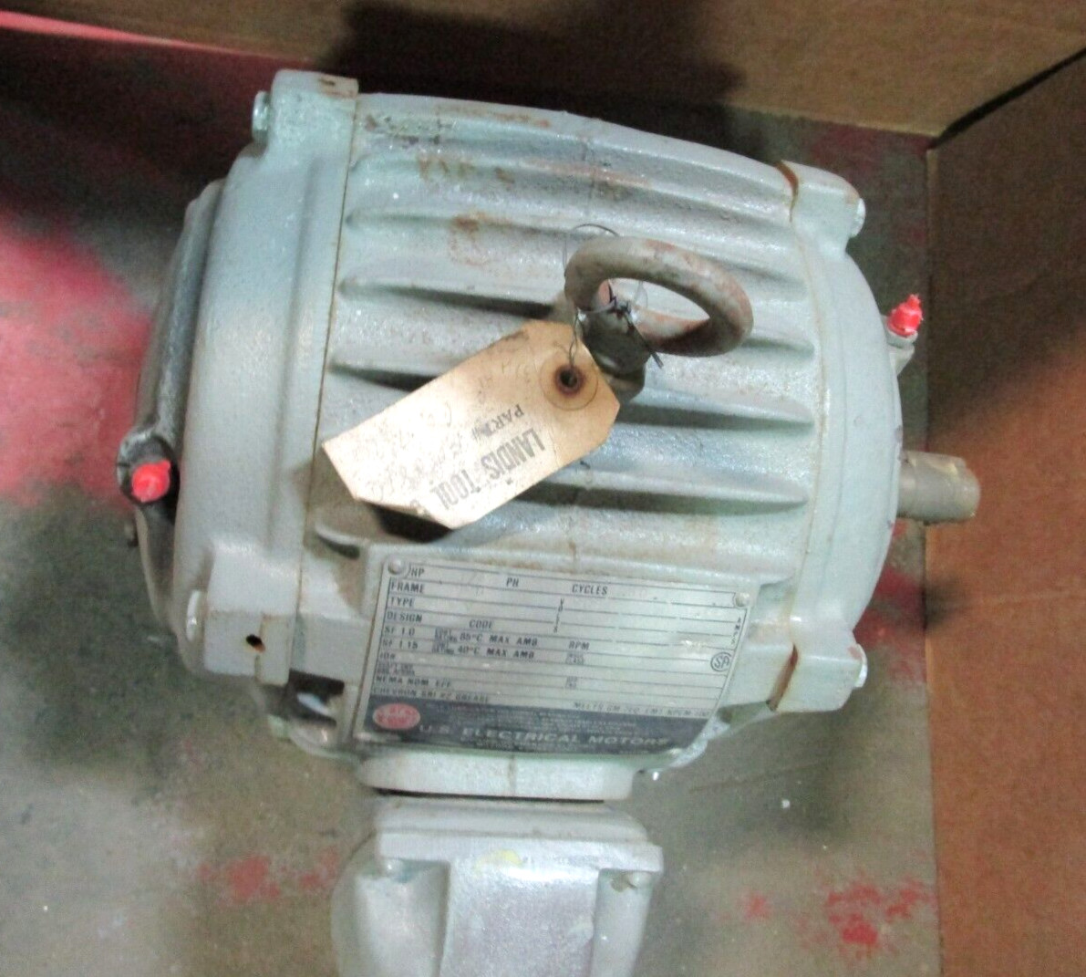 US Electrical Motors 3/4 HP 3 PH 182U Frame 208 Volts 1155 RPM 51210LR