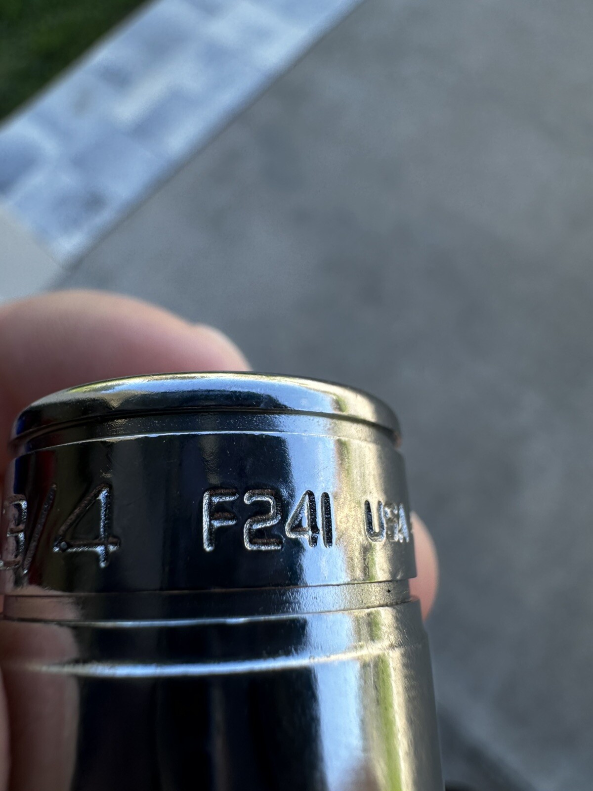 Snap-On F241 3/4″ 3/8″ drive shallow 6 point socket new