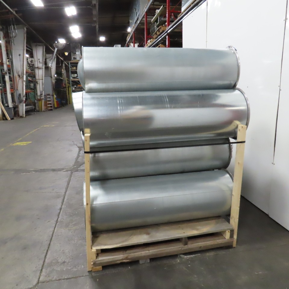 Nordfab 18 19″, 20″ Quick Clamp Rolled Edge Galvanized Steel Duct Pipe 18 Pieces