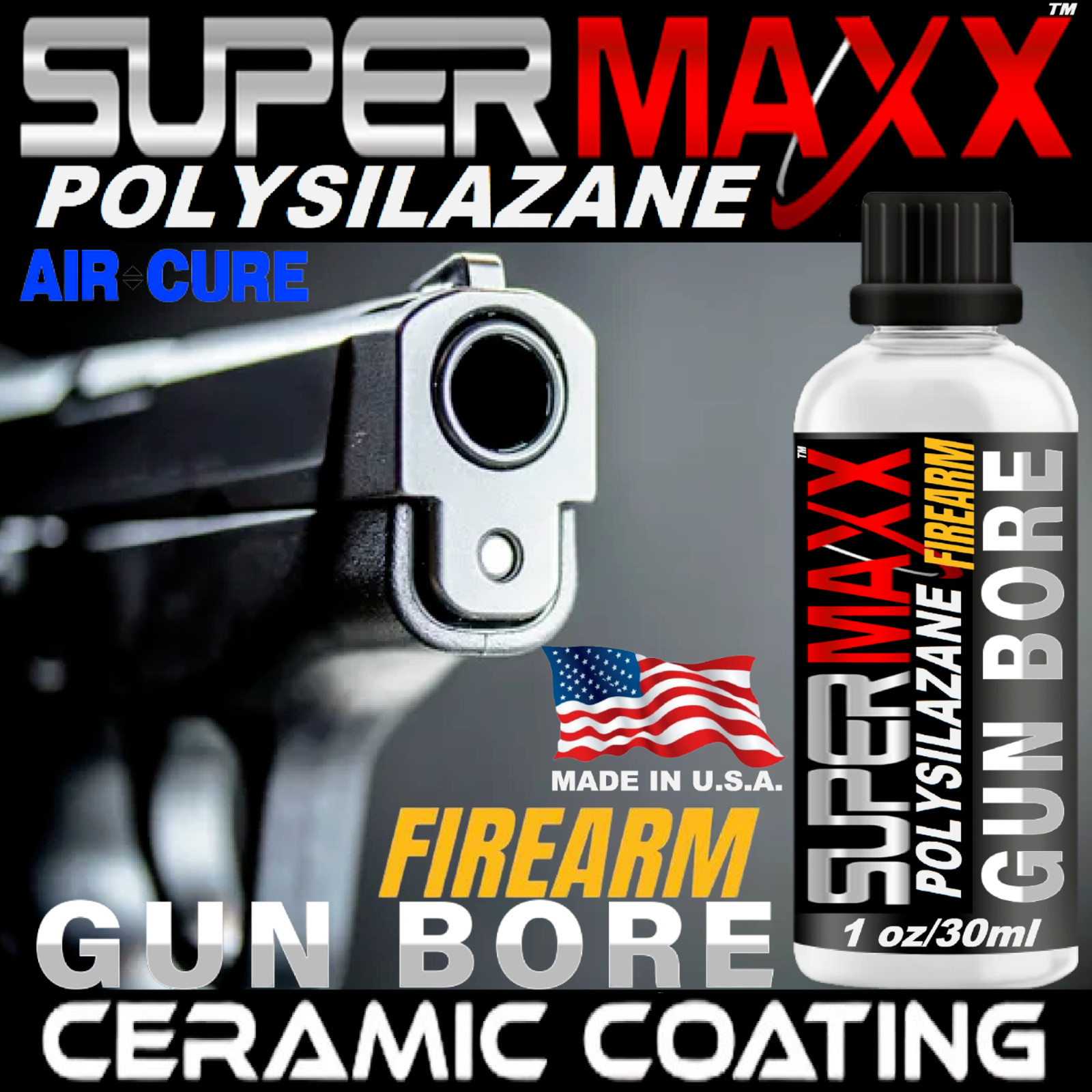 GUN BORE COATING FIREARM PROTECTION CERAMIC COATING MIL-SPEC GUN COATING