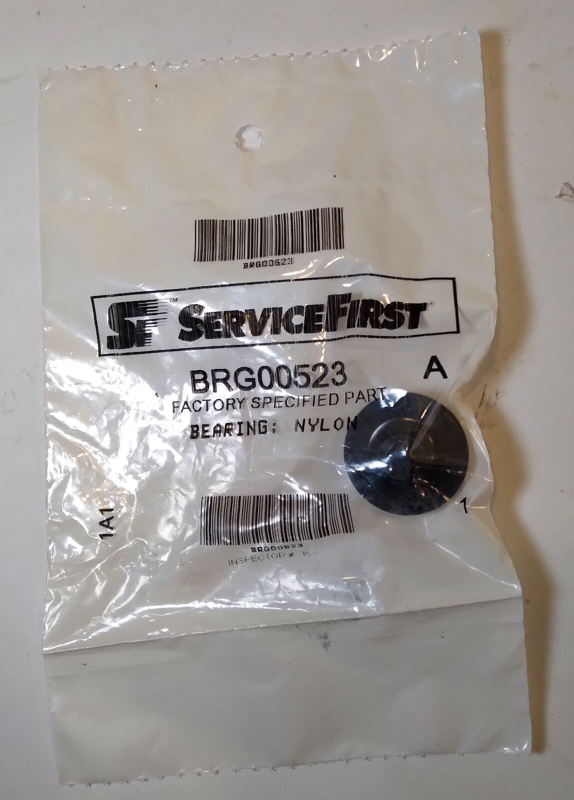 1 NEW SERVICE FIRST BRG00523 BEARING: NYLON NNB ***MAKE OFFER***