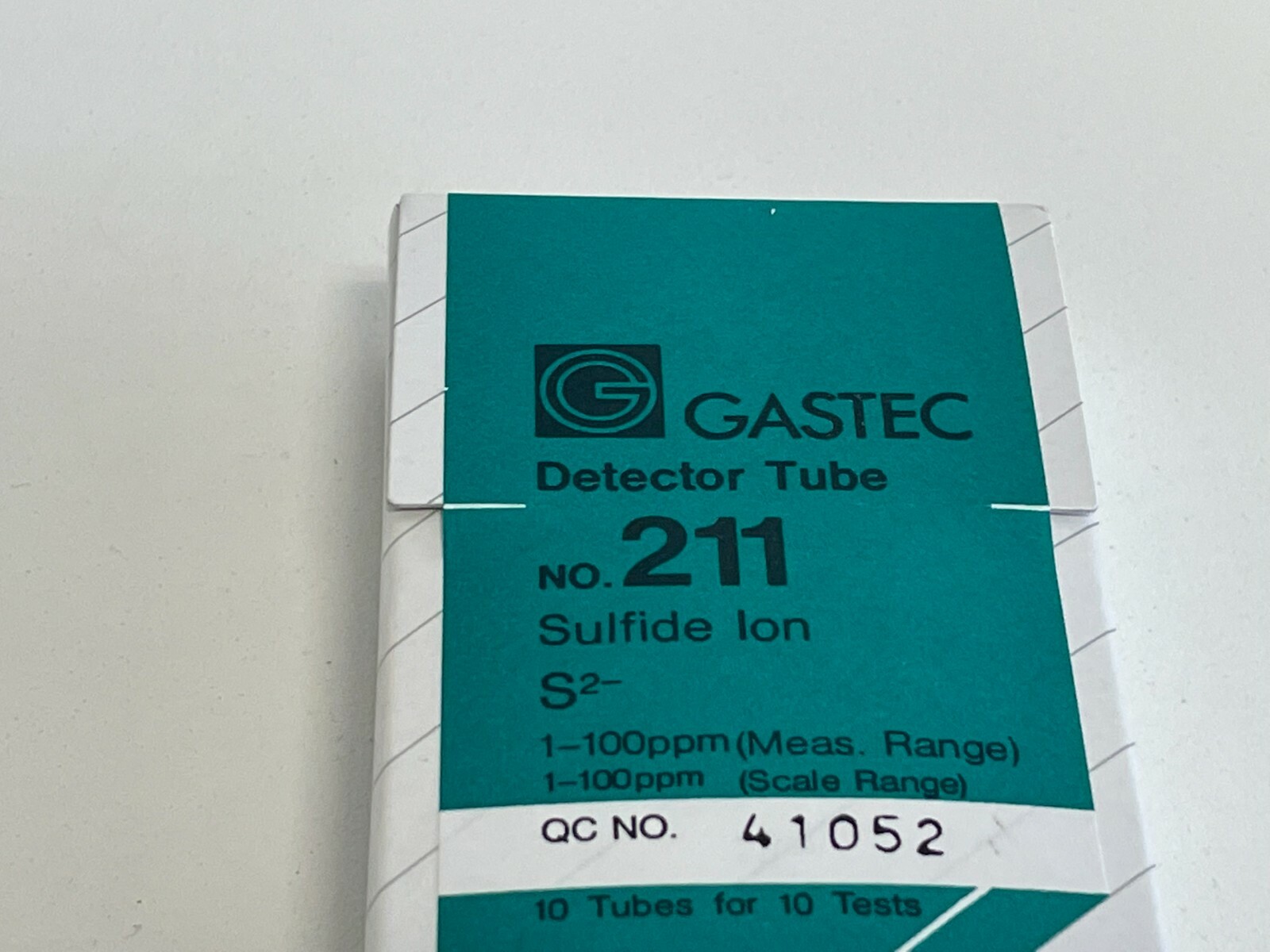 LL8: Box of 10 Gastec 211 Detector Tubes