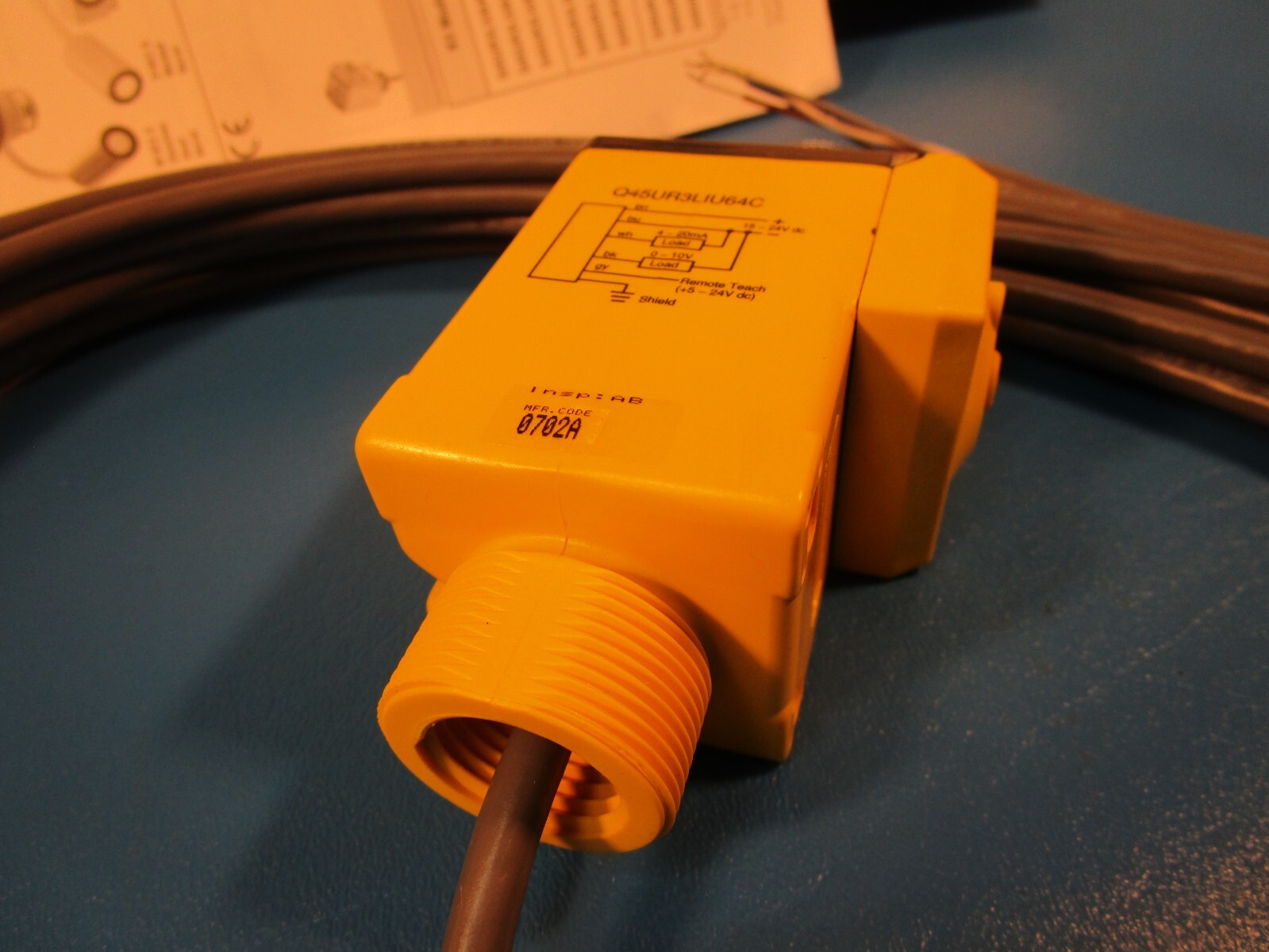 BANNER Q45UR3LIU64C, 57992 Ultrasonic Proximity Controller , 30’ Cable