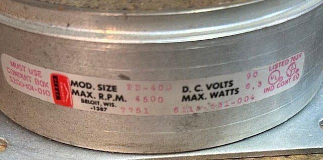 Warner Electric Brake 90V for PB-400 5115-631-004 w/Components *NEW*