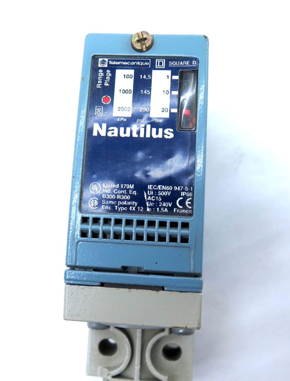 Telemecanique Square D Nautilus XML A020A2S11 Pressure Switch 20bar 290psi