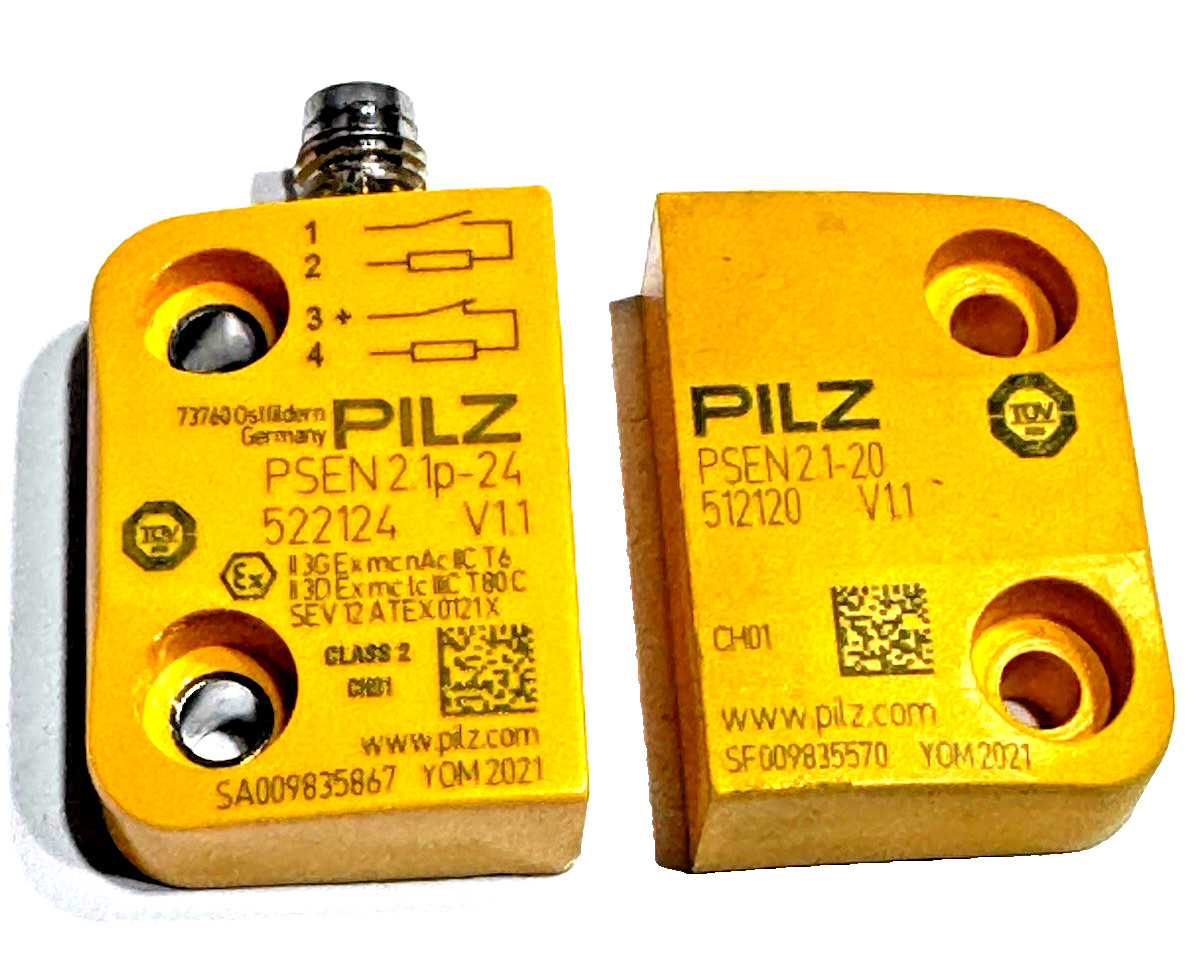 PILZ PSEN2.1p-24 Safety Switch 522124 with PSEN21-20 512120 Actuator