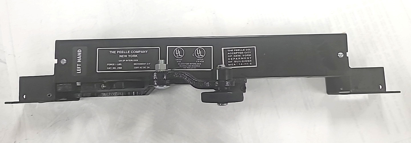 Otis Elevator Interlock Left Hand PN:2360 Peele Company commercial elevator door