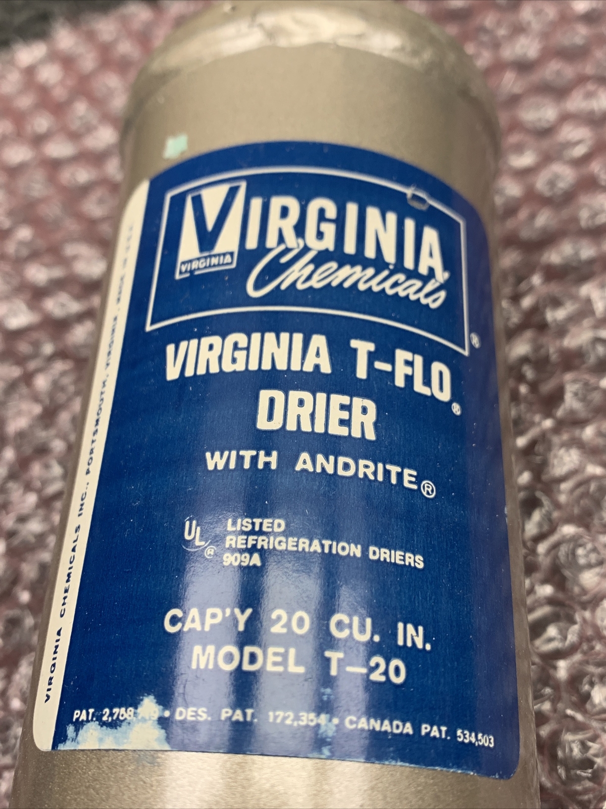 New Virginia T-Flo Drier Cartridge T-20
