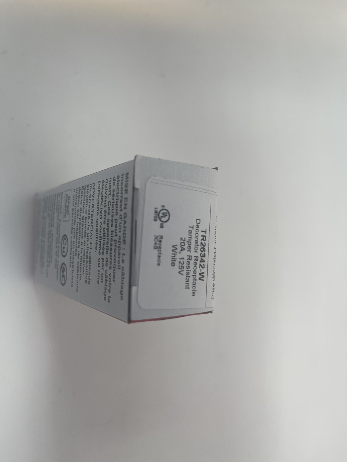 Legrand TR26342-W Decorator Receptacle Tamper Resistant 20A 125V White