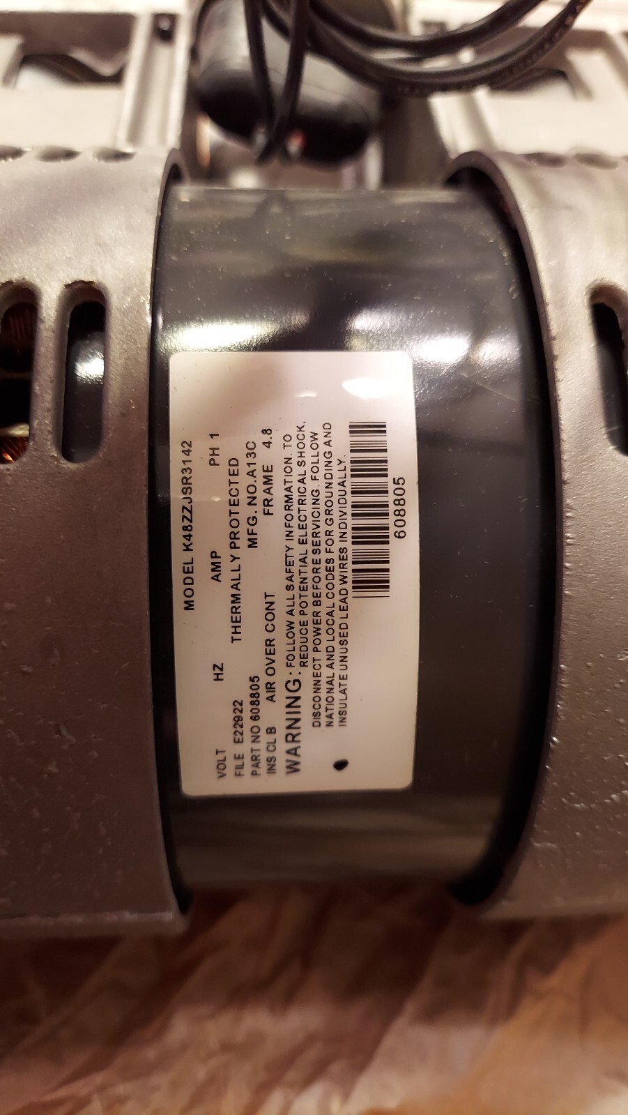 Rebuilt Thomas 2750BGHISS75 316N Vacuum Pump 230VAC 2.2 AMP