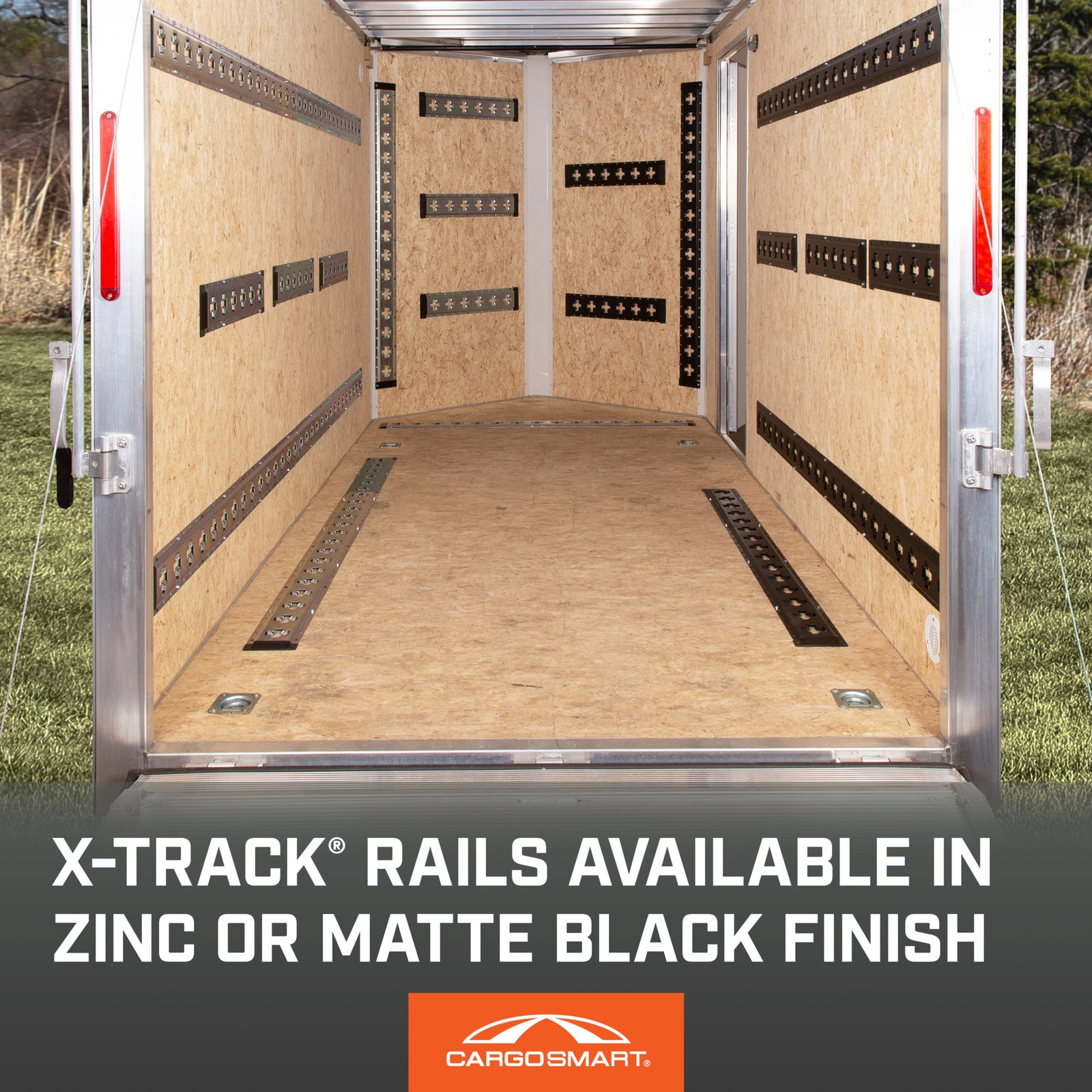 CargoSmart X-Track Rail, 60in., Matte Black, Model# 1788