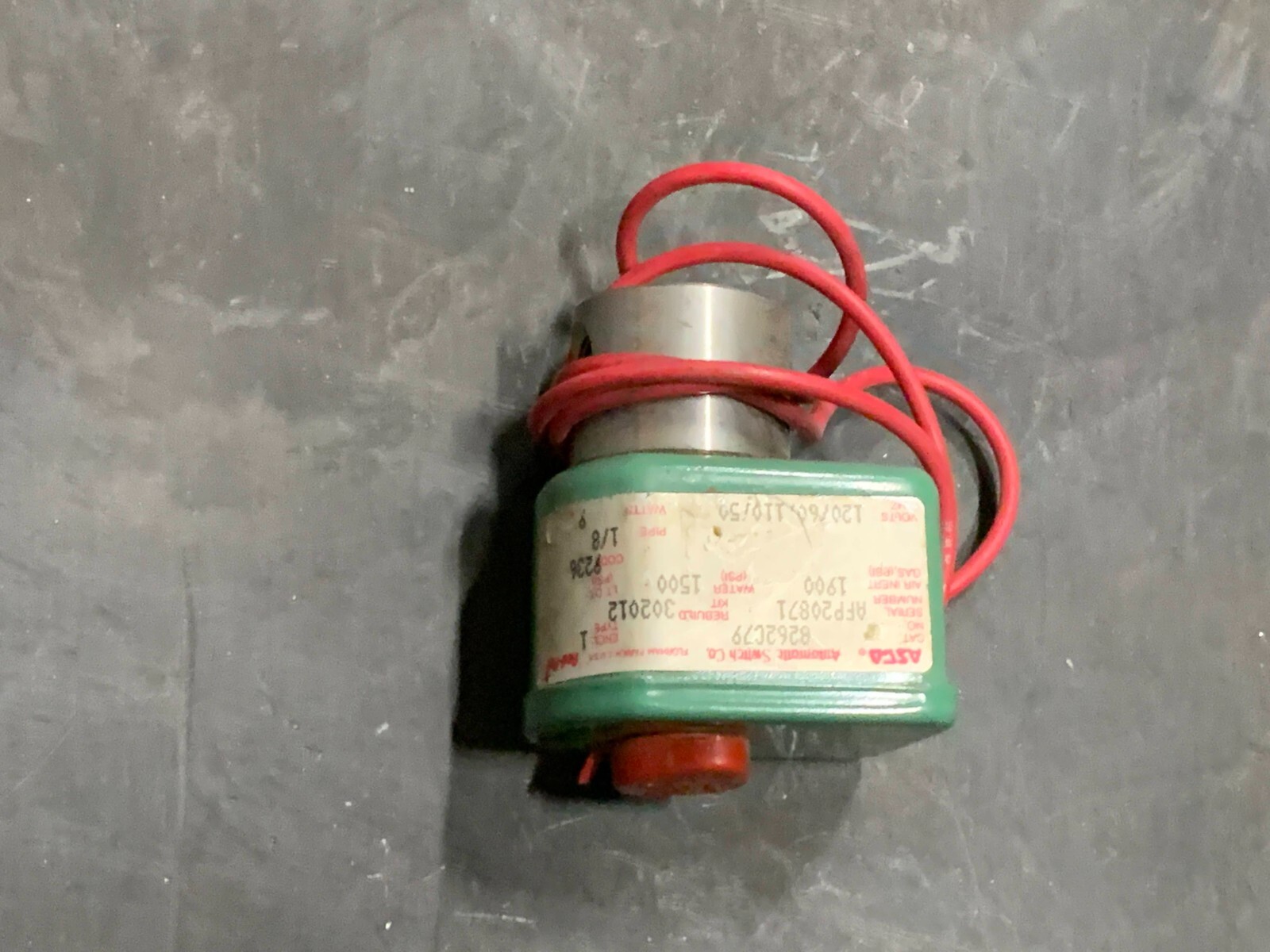ASCO Solenoid Valve 120V-60Hz 110V-50Hz Air-1900PSI Water-1500PSI P/N 8262C79