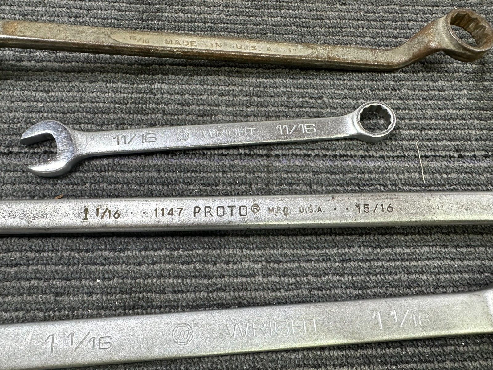 (5) Wrenches Proto Wright Napa USA Made