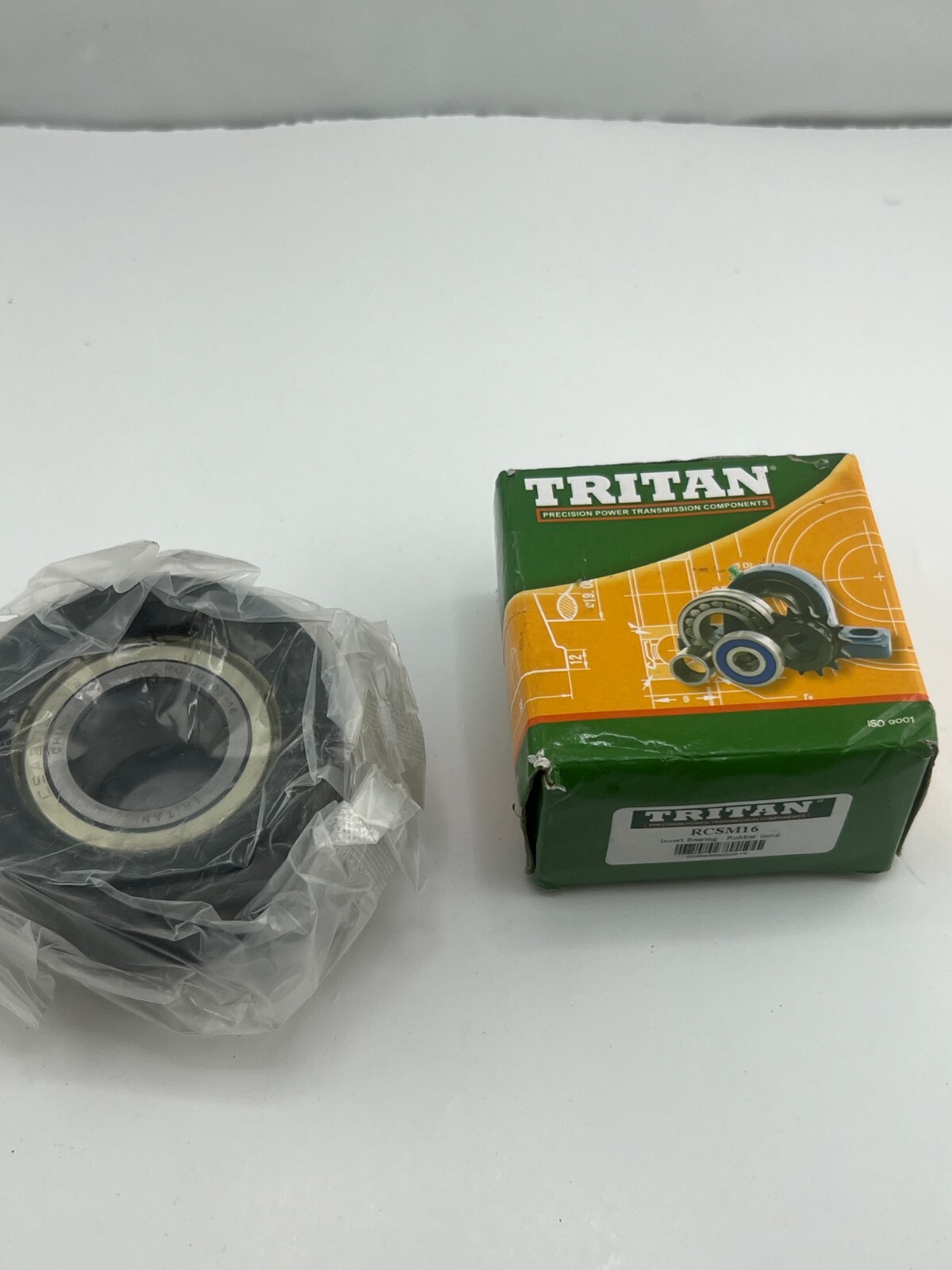 TRITAN Cartridge Bearing: 1 in Bore, 2 17/32 in OD, Eccentric Collar, RCSM16