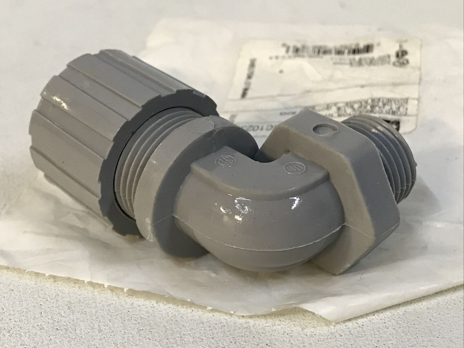 HUBBELL NHC1023CR 1/2″ NPT .375″-.5” Nylon Cord Connector Blue Gotcha Ring