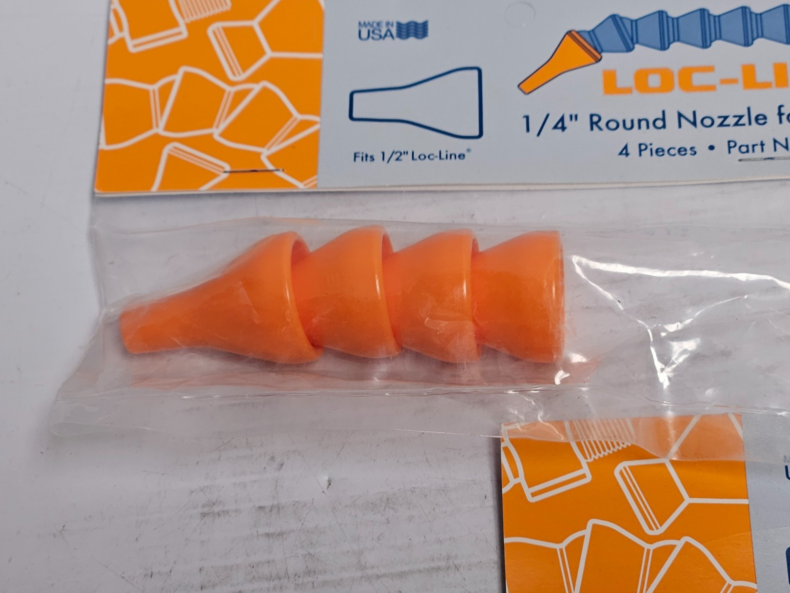 Lot of 12 Loc-Line 51806 Round Coolant Hose Spray Nozzle 1/4″ For 1/2″