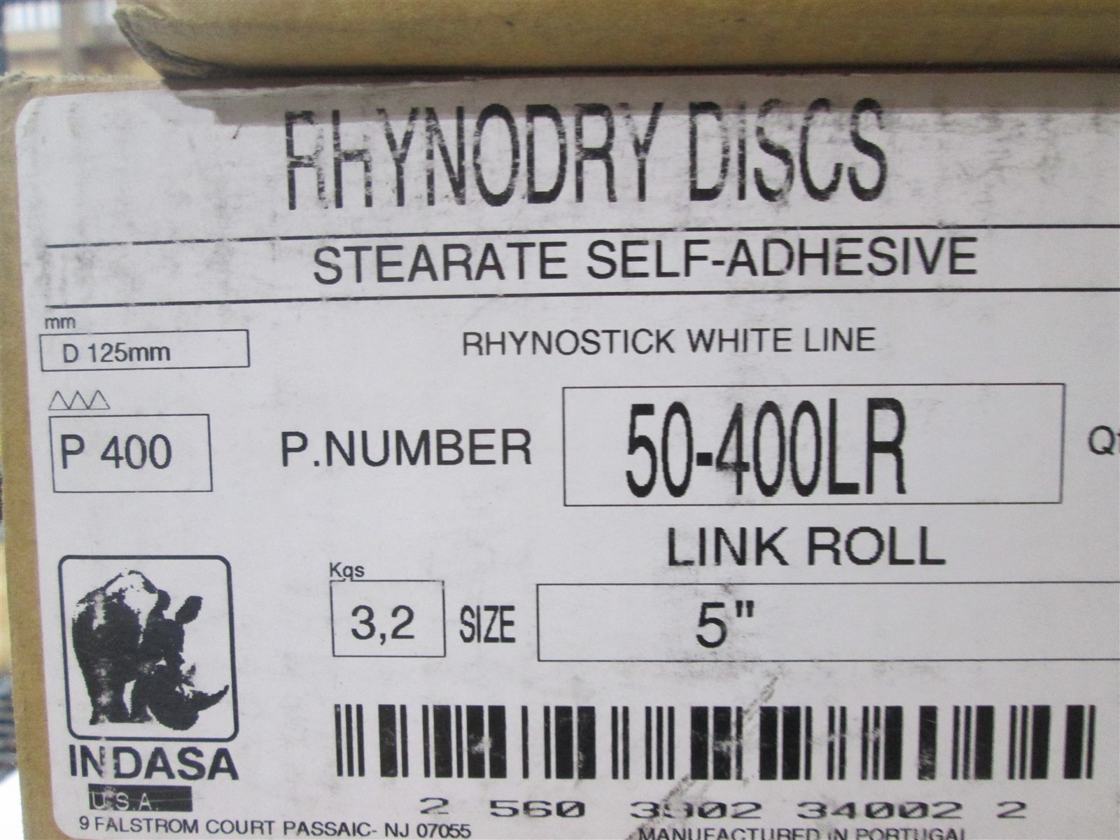 Rhynodry Sanding Discs 5″ Sterate Self-Adhesive PSA 400 Grit Roll of 100