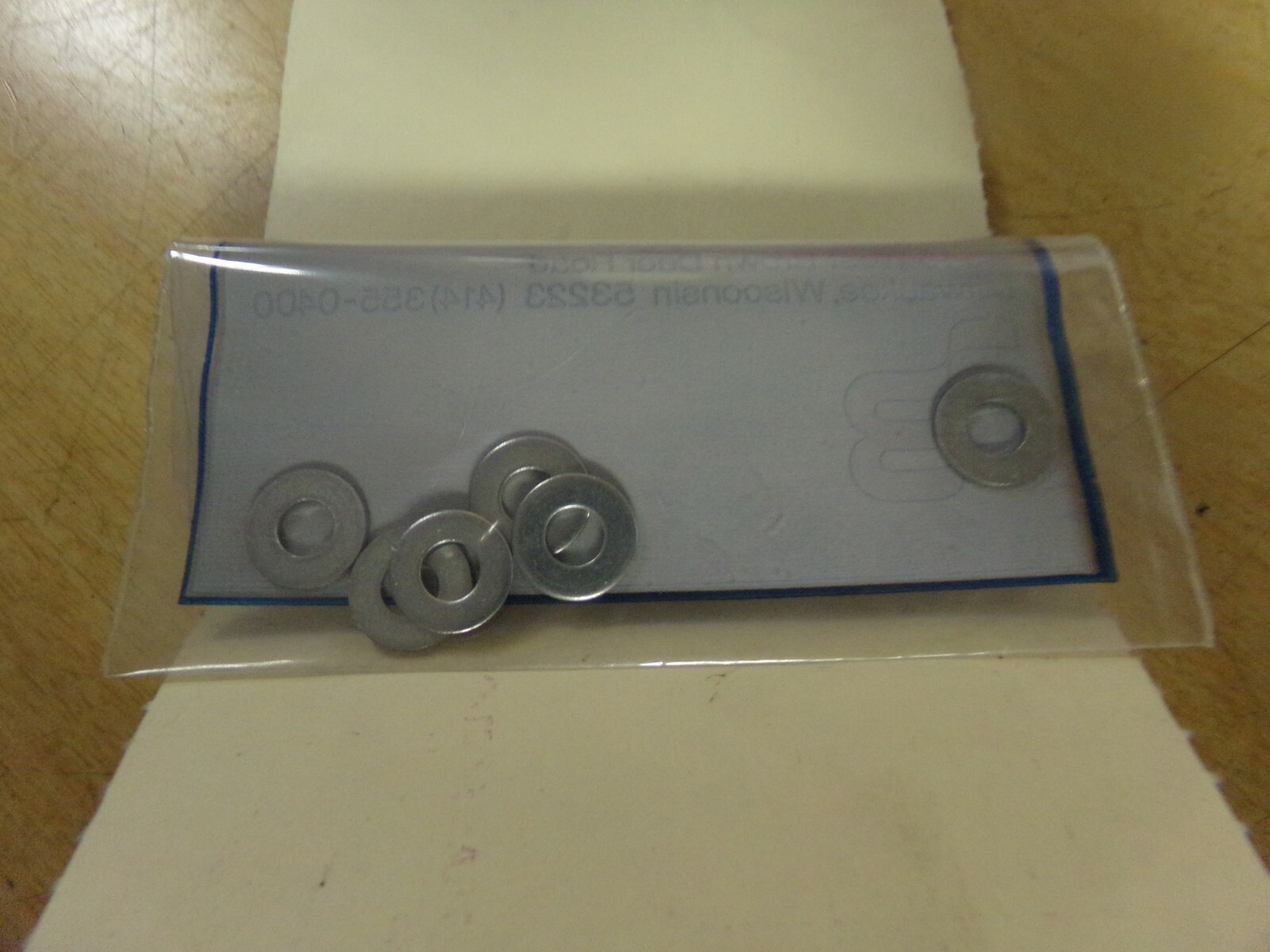 NEW Set of 6 Flat Washers No. 12 *FREE SHIPPING*