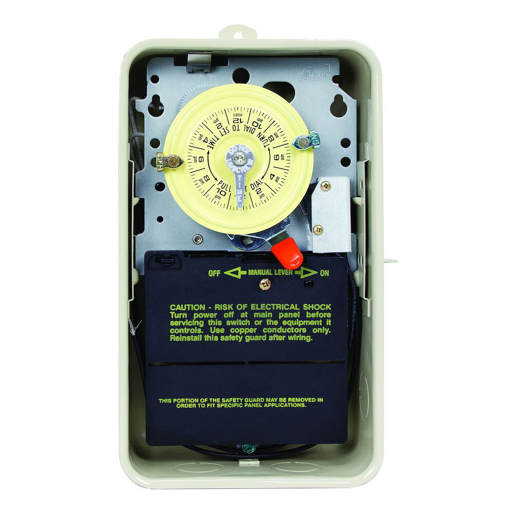 Intermatic T101R201 NEMA 3R Steel Case 125 VAC 60 Hz 40 Amp SPST Electromechanic