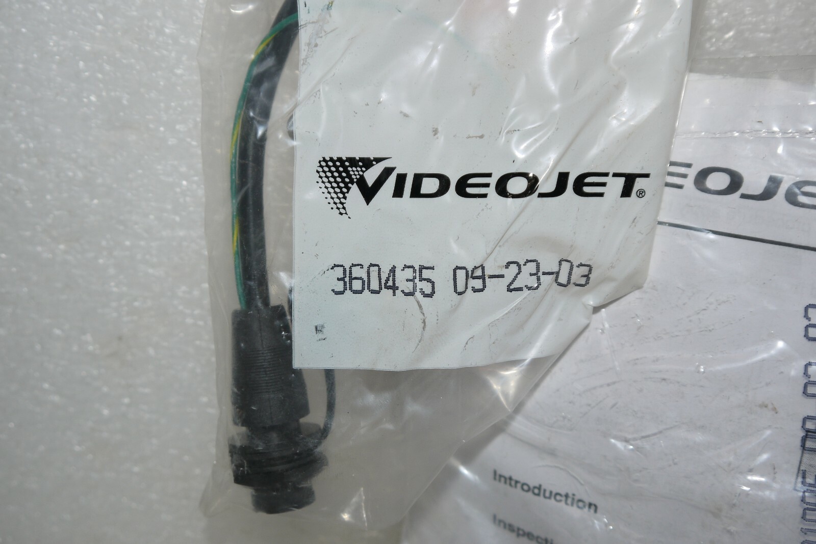 VIDEOJET 360435 EXCEL SERIES PRINTERS CABLE ENCODER FEMALE 6 PIN NEW