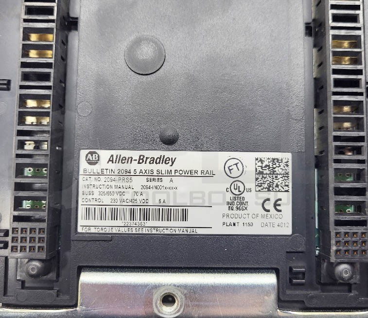 ALLEN BRADLEY 2094-PRS5 /A 5 AXIS SLIM POWER RAIL 325-650VDC 70A