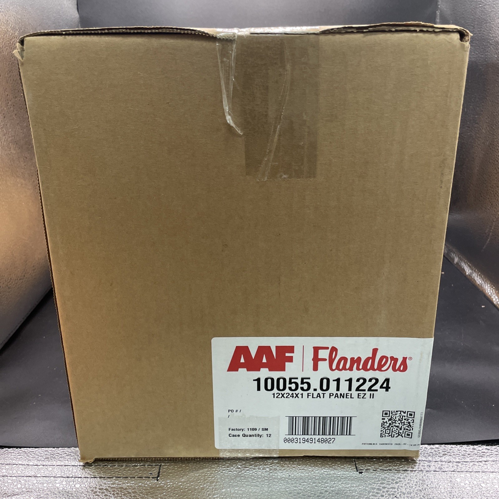 AAF Flanders EZ Flow II 12X 24 X 1 Flat Panel EZ II 12 pk Merv 2 Filter