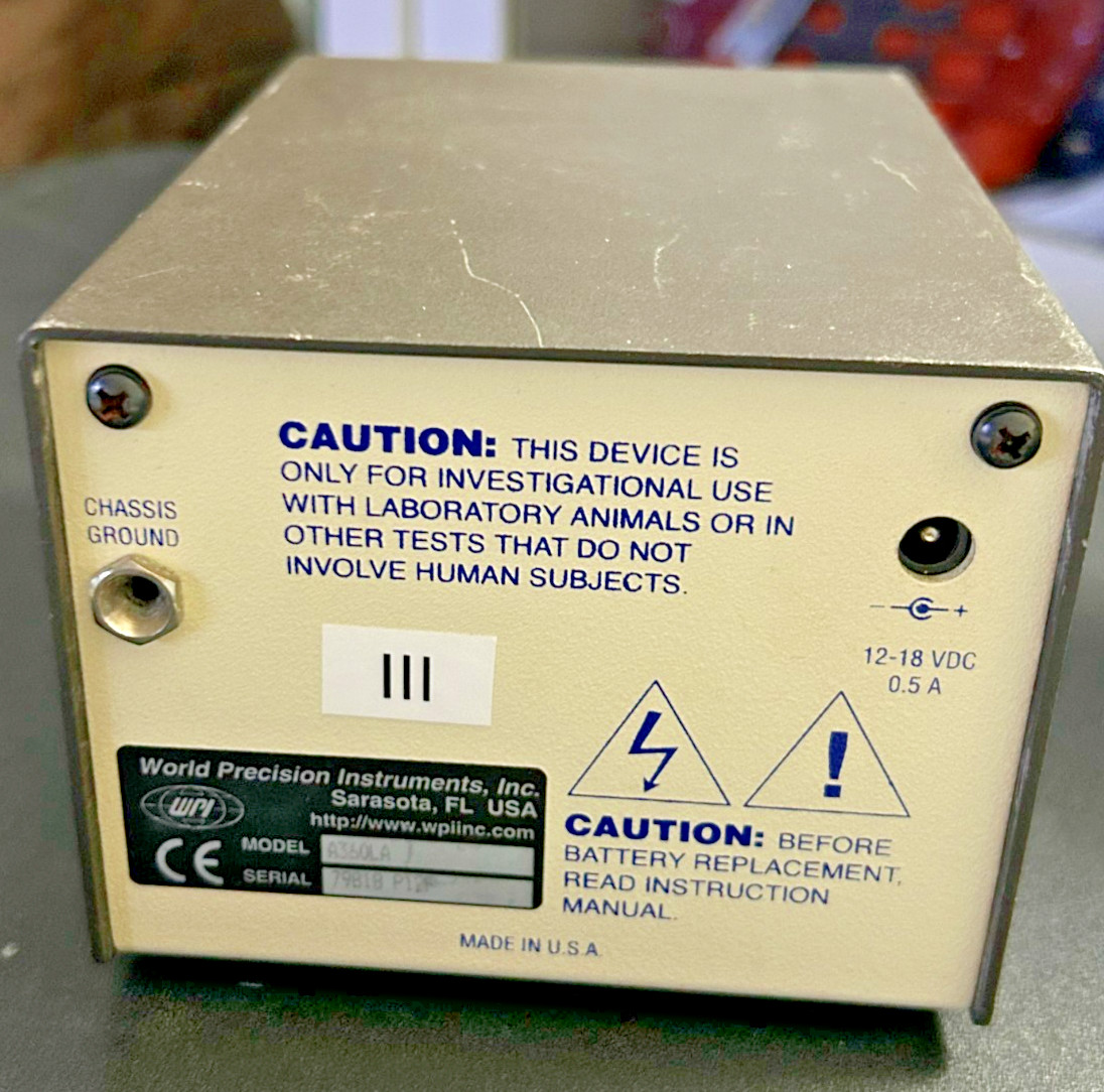 WPI World Precision Instruments Stimulus Isolator Model A360LA Laboratory Tool