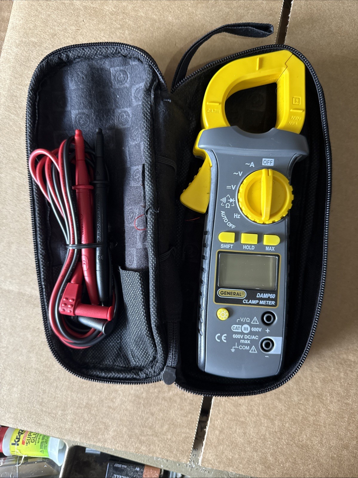 GENERAL TOOL Auto Ranging 600A Clamp Meter HVAC Electrician Model DAMP60