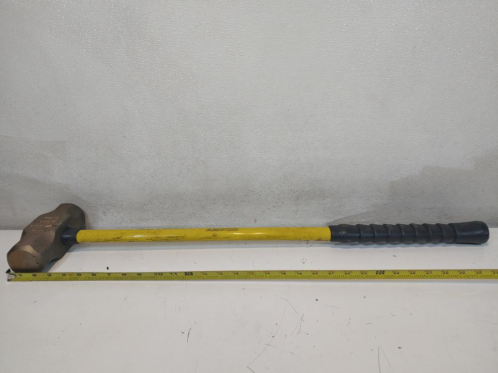 Ampco H-72 Aluminum Bronze, Fiberglass Handle Non-Sparking Sledge Hammer