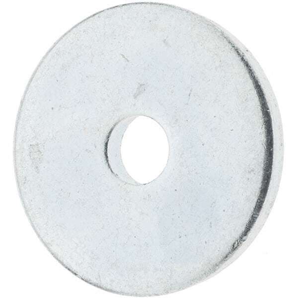 50 Pack Fender Flat Washers for 3/16″ Screw, Steel, Zinc-Plated