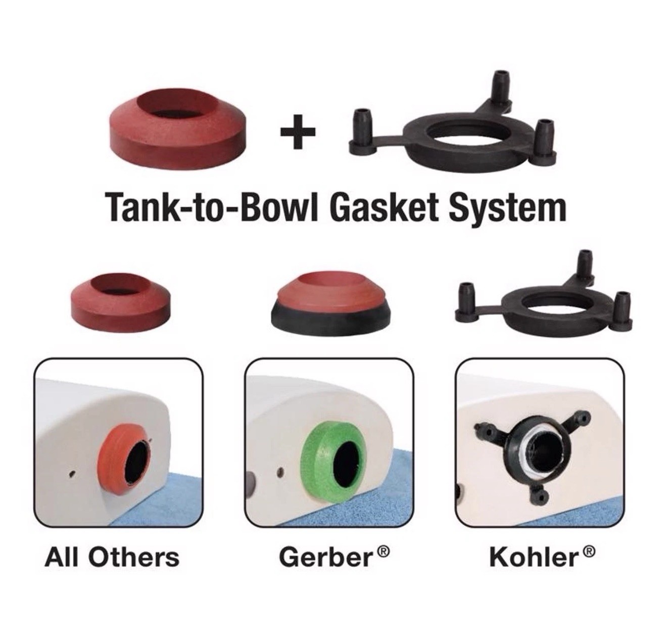 Fluidmaster PerforMAX The Everything Tank Repair Kit Plastic For Universal