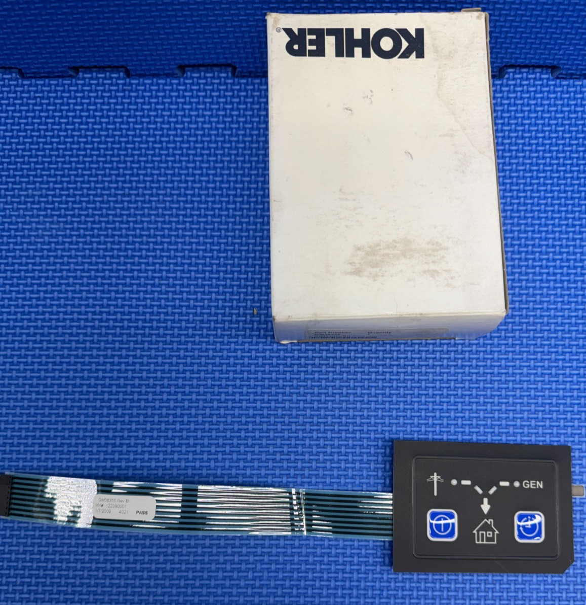 Genuine OEM Kohler GM38355 Switch / Led Membrane For Mpac 500 ATS