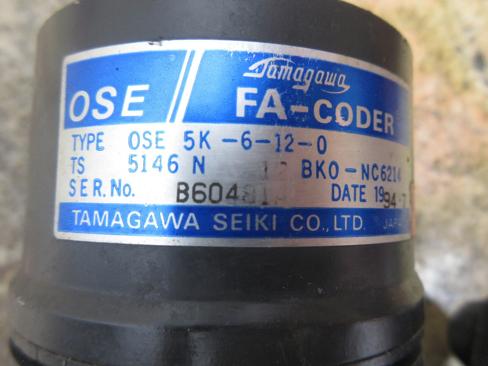 MITSUBISHI MOTOR Z653368 HA33C-S OSE 5K-6-12-0 TS 5146 N BKO-NC6214 EACH 1
