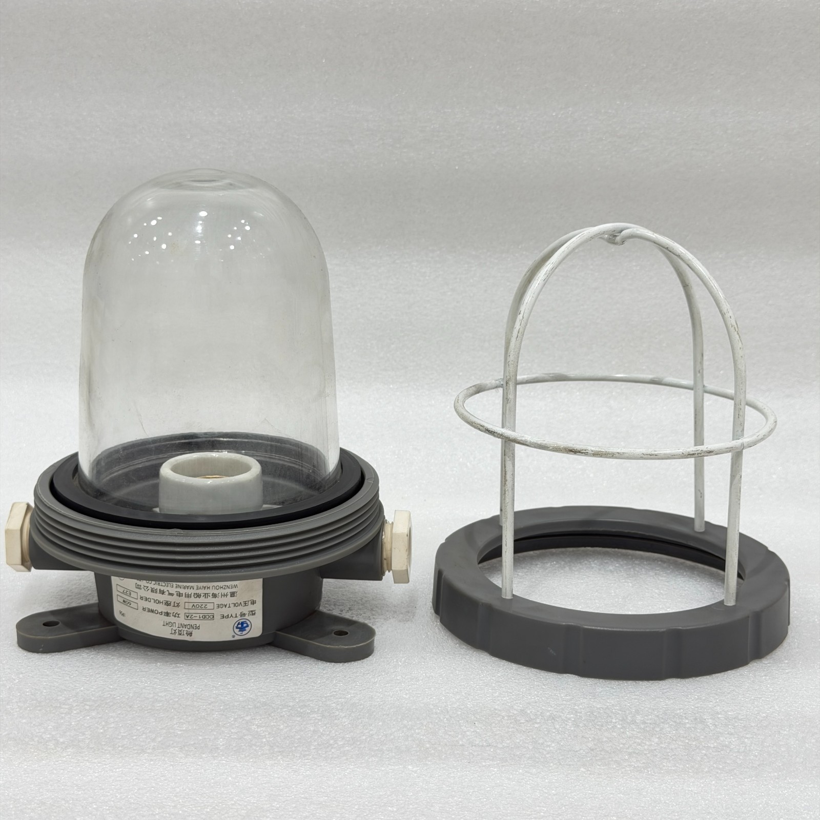 WENZHOU HAIYE MARINE PENDANT LIGHT CCD1-2A WHITE IP56 220V 60W E27 NEW FASTSHIP