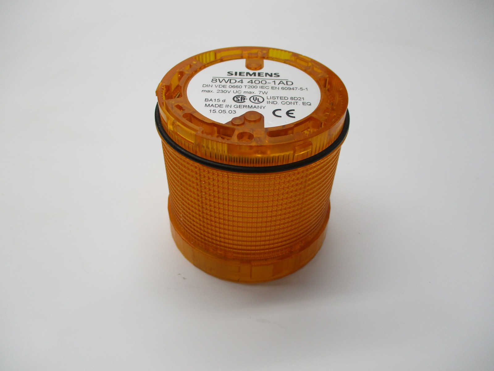 SIEMENS 8WD4400-1AD SIGNALING COLUMN AMBER NSNP