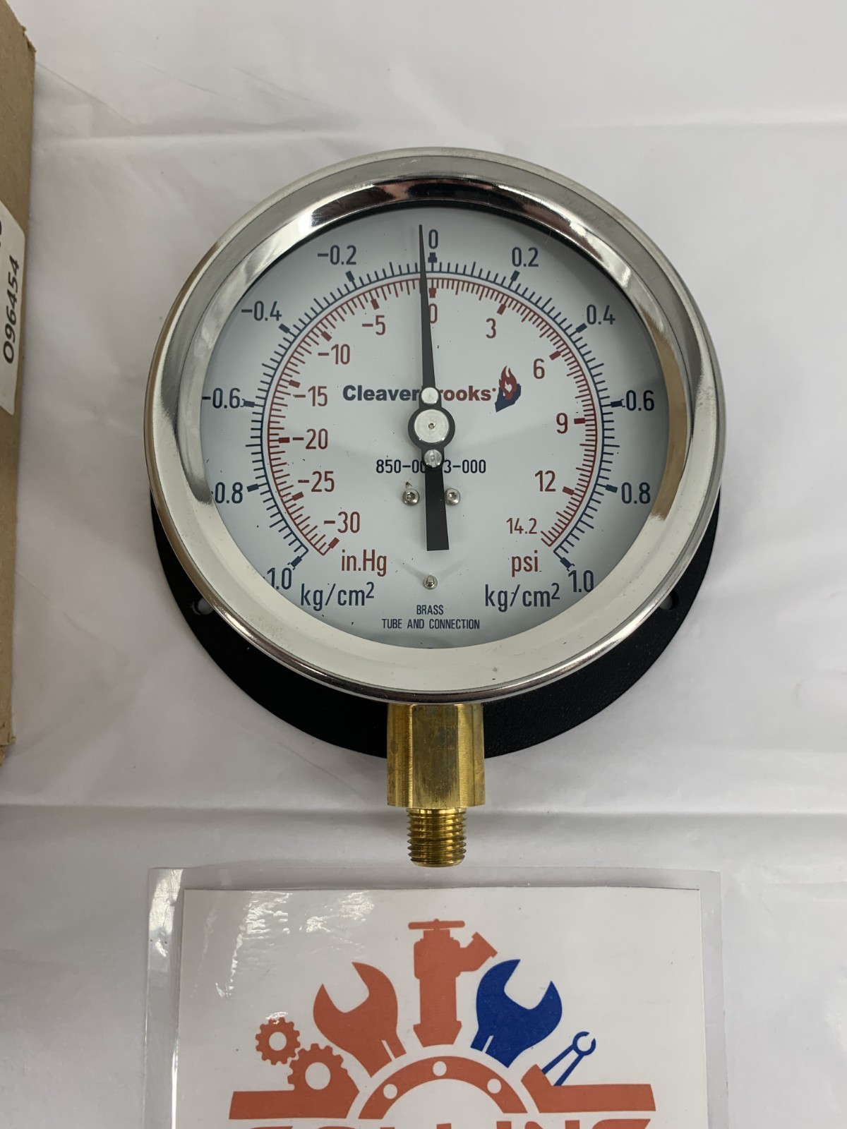Cleaver-Brooks 850-00013-000 Pressure/Vacuum Gauge 0-15PSI/0-30″ of Mercury