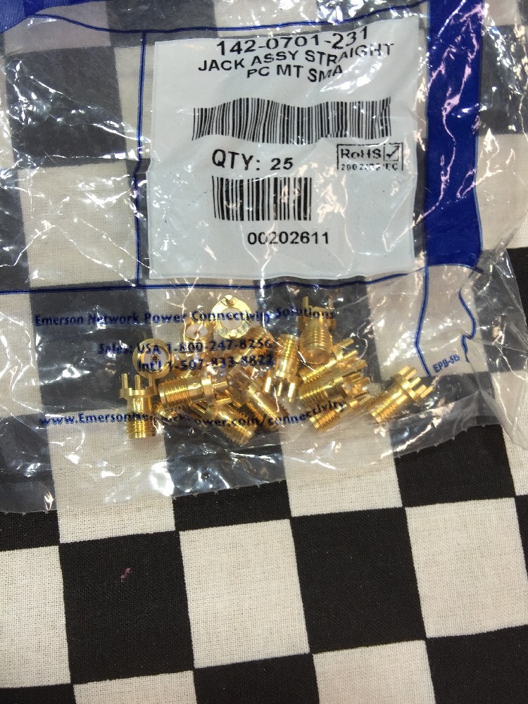 Lot Of 15, Jack Assy Straight PC MT SMA, 142-0701-231, 1420701231 #P42