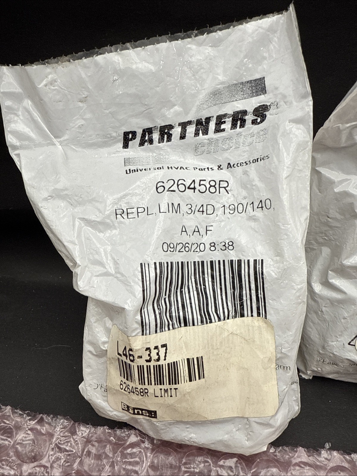 Pack of 3 Partners Choice 626458R REPLK, LIM, 3/4D, 190/140, A, A, F NEW