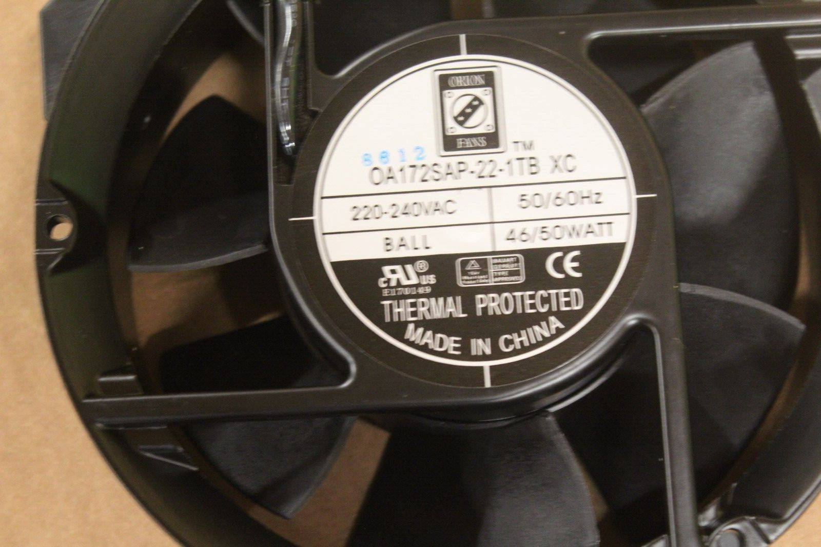 ORION FANS OA172SAP-22-1TBXC #BINC353