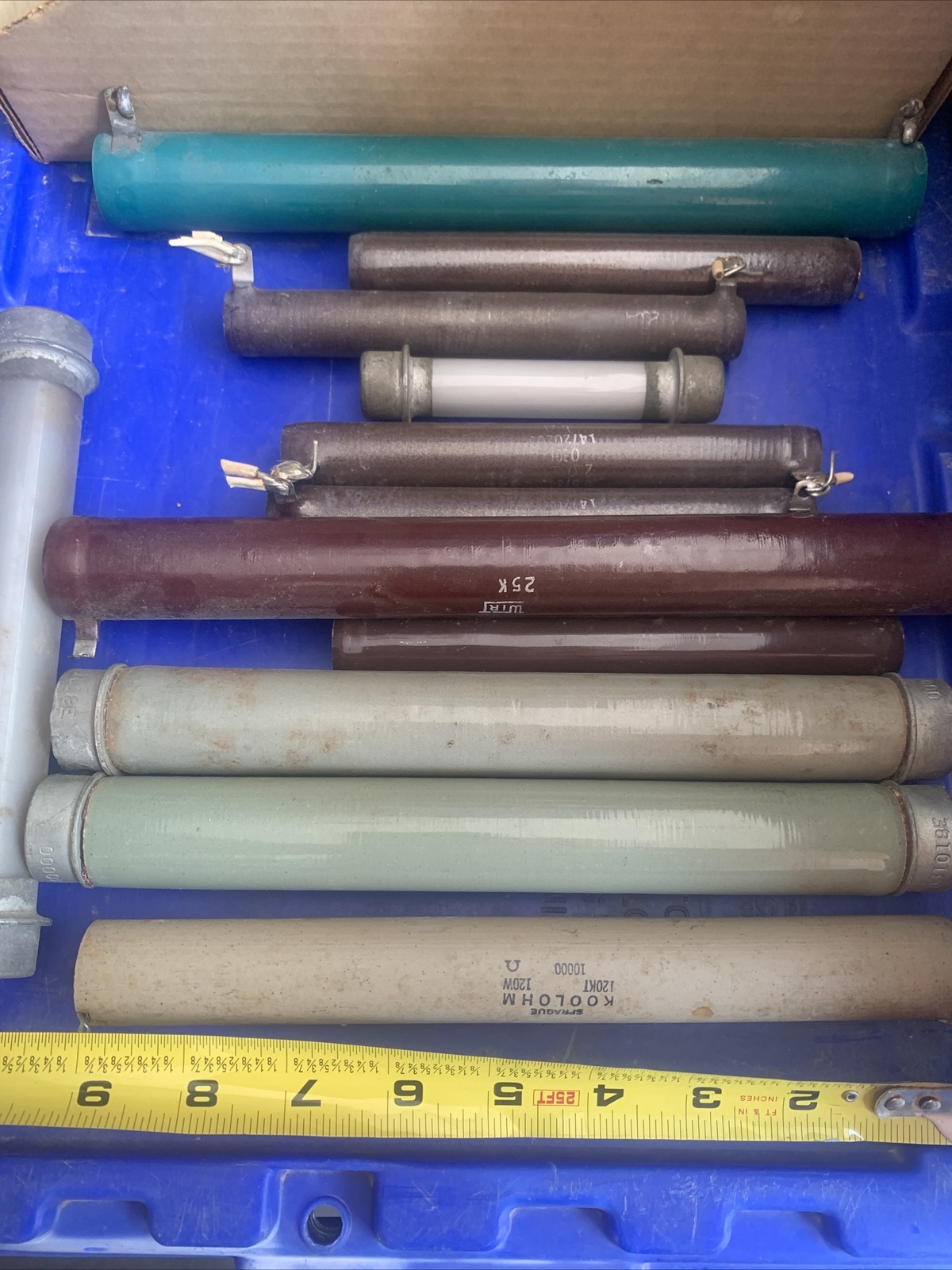 vintage group lot OHMITE Clarostat Koolohm RESISTOR different OHMS buying all!