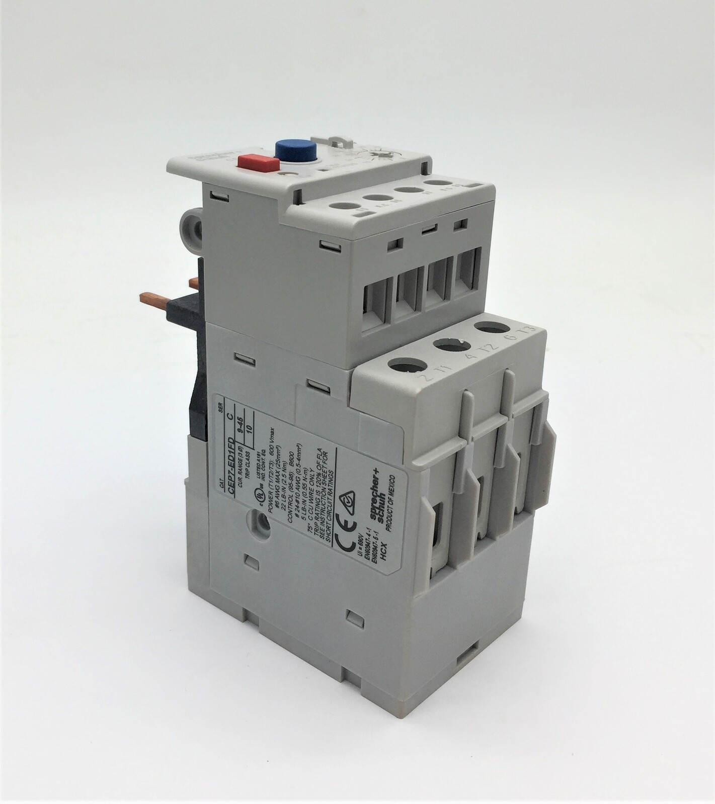 Sprecher+Schuh CEP7-ED1FD Overload Relay 9-45A 3 Phase Series C Suit CA7